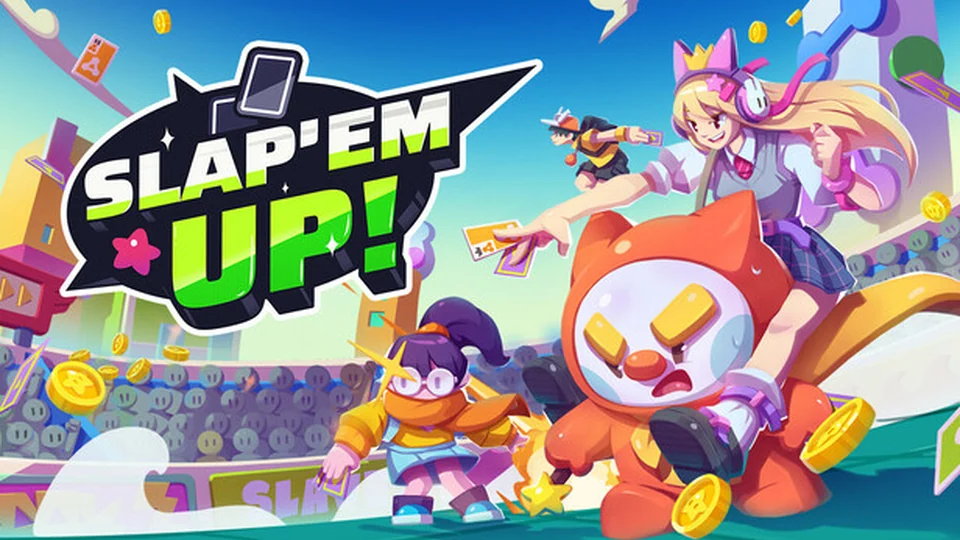 ภาพโปรโมตเกม Slap 'em UP! จากผู้จัดจำหน่ายบน Steam